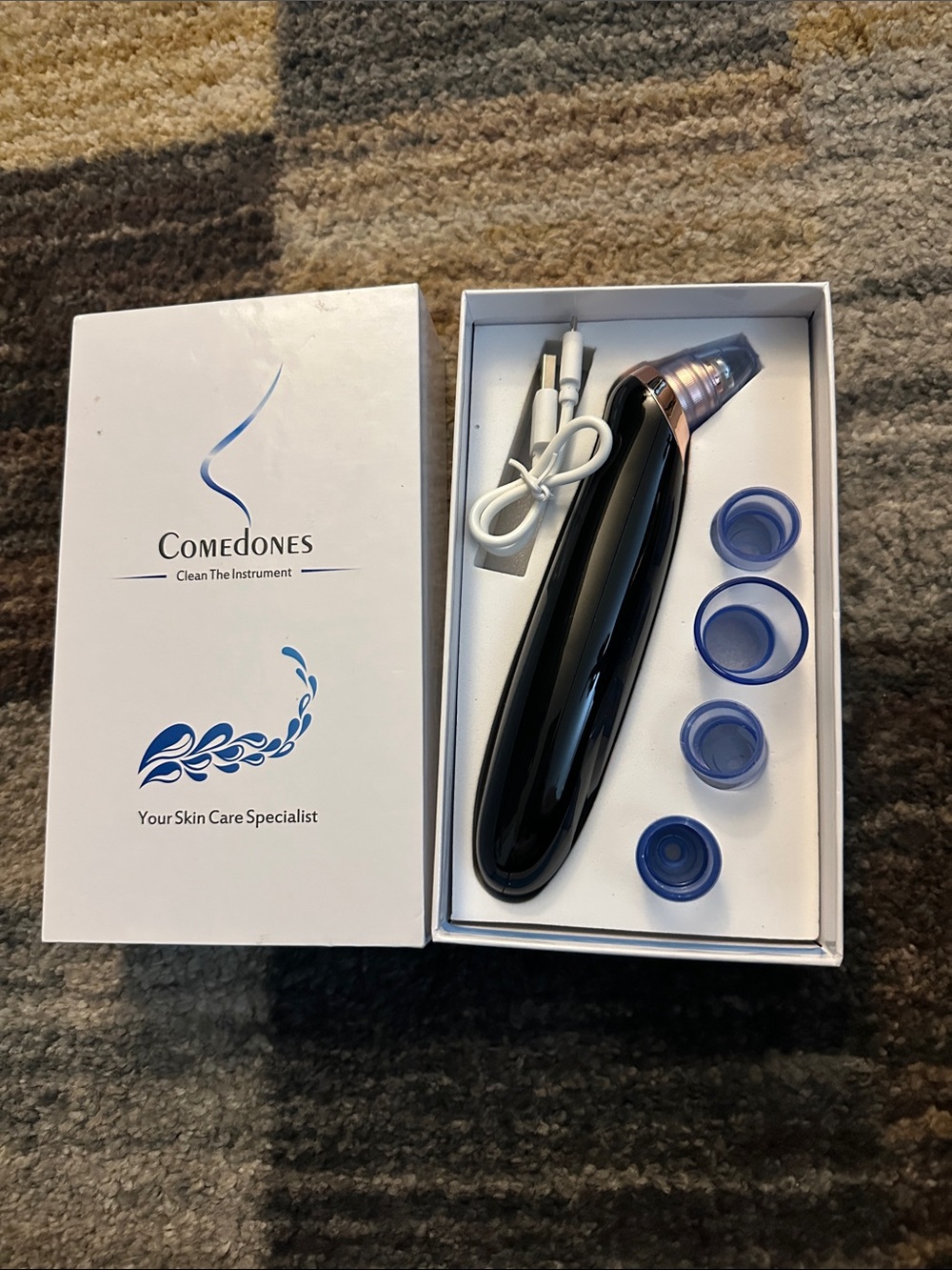 Black Electric Blackhead Remover Vacuum